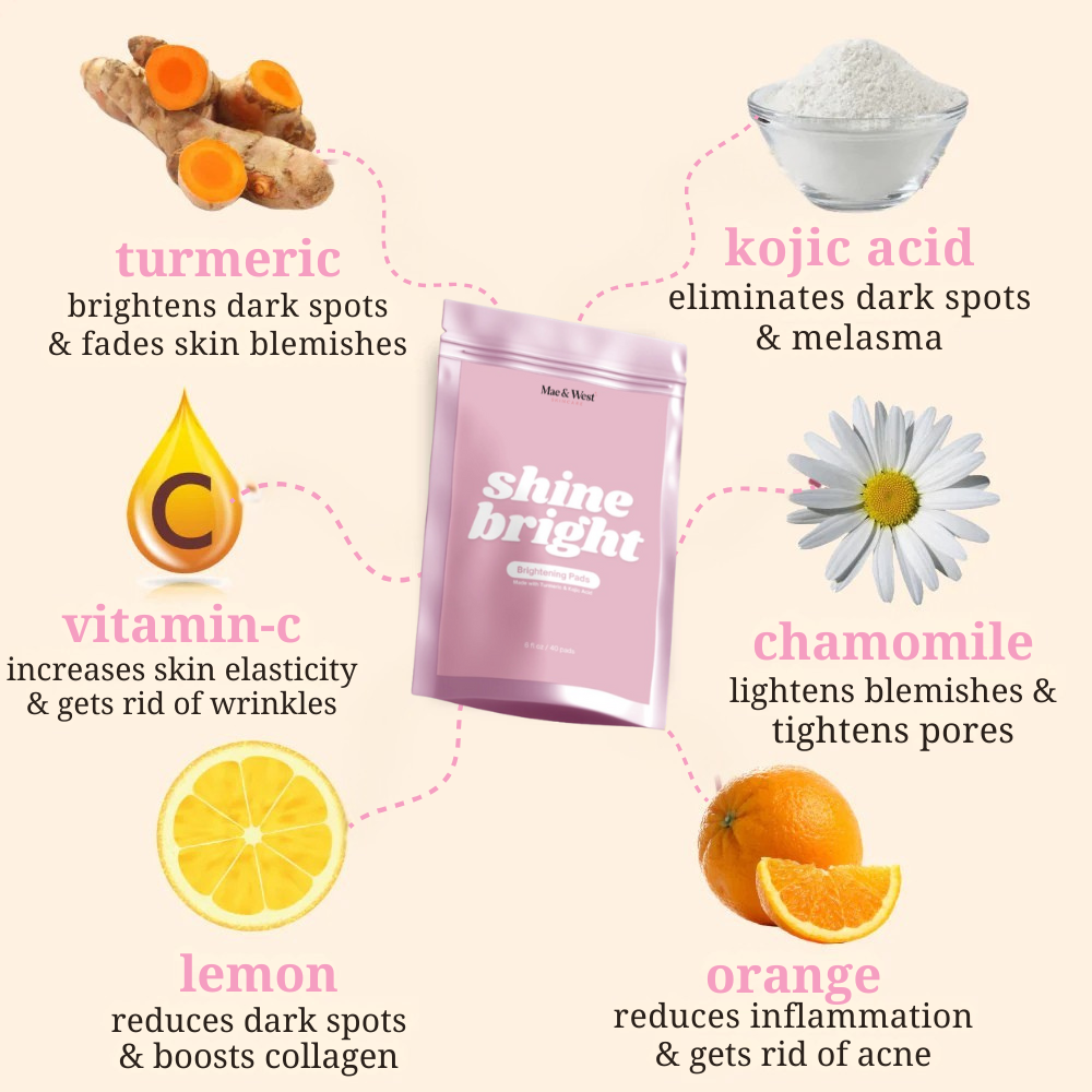 Mae & West™ Brightening Pads