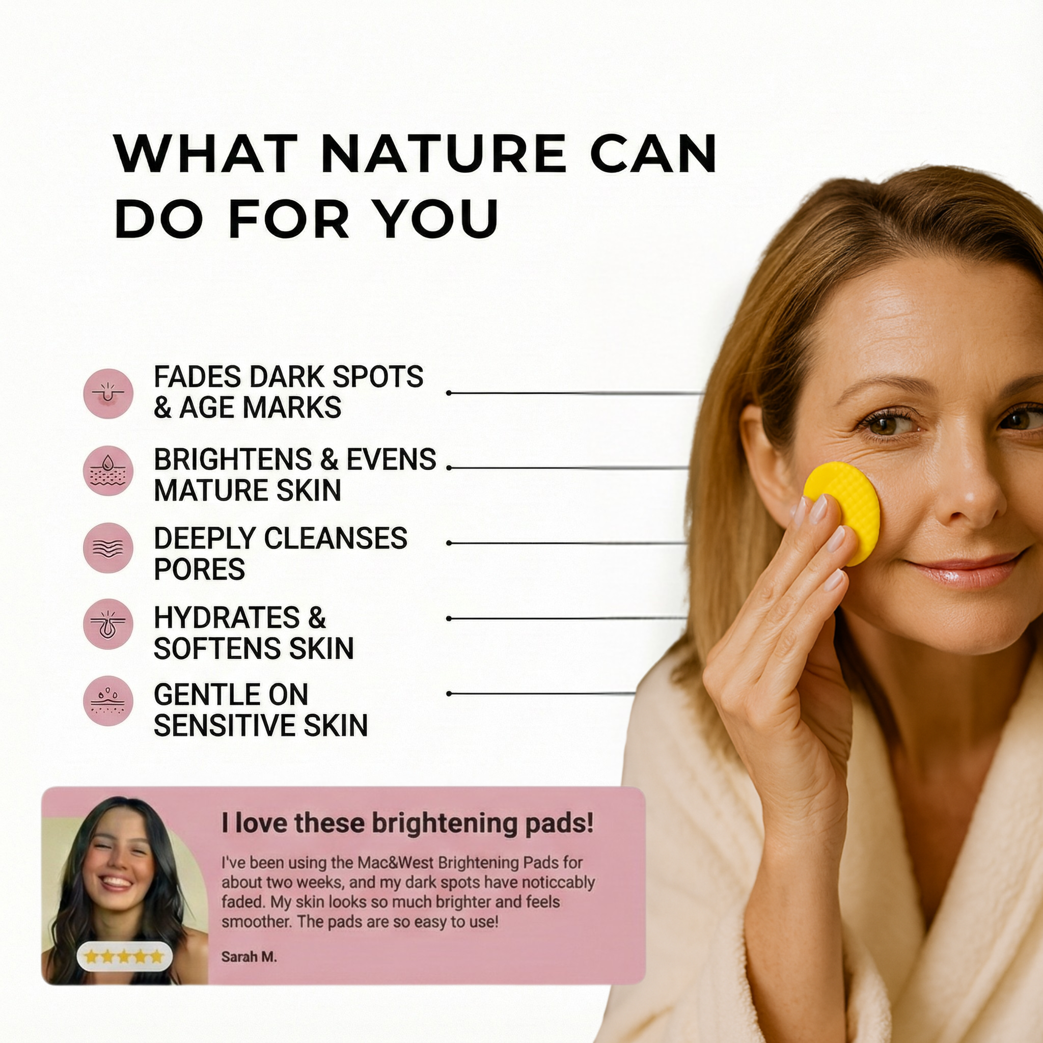 Mae & West™ Brightening Pads